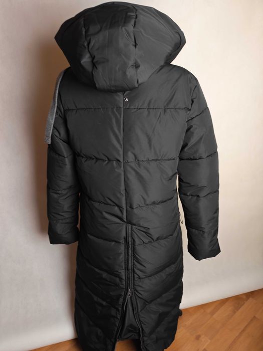 Felix Bühler długi płaszcz jeździecki z kapturem pikowana Anne XS