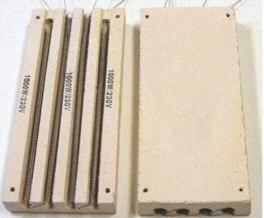 Grzałka szamotowa 1000W do pieca kaflowego