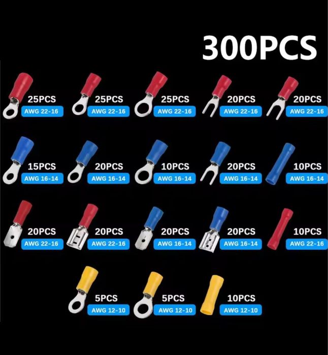 Conjunto de 300 terminais isolados