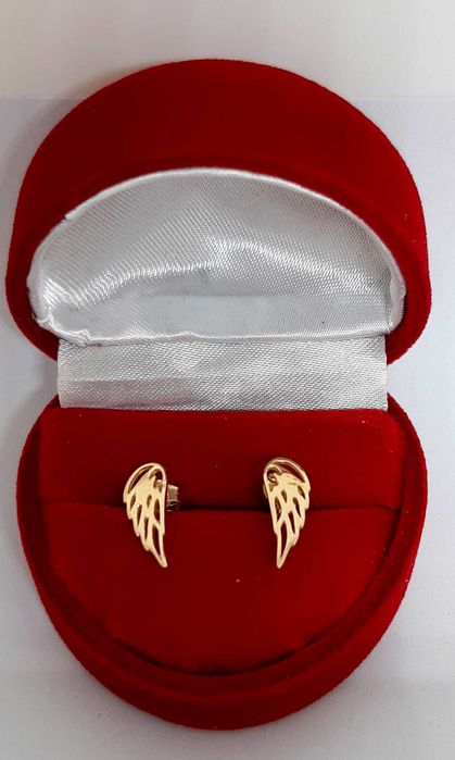 Złote kolczyki Skrzydła sztyft PR.585 W:1,16gr NOWE ,