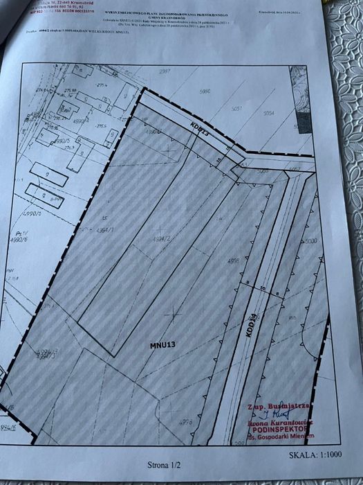 REZERWACJA Roztocze • 4351 m² • MNU • pod domki / inwestycję obok Krasnobrodu REZERWACJA