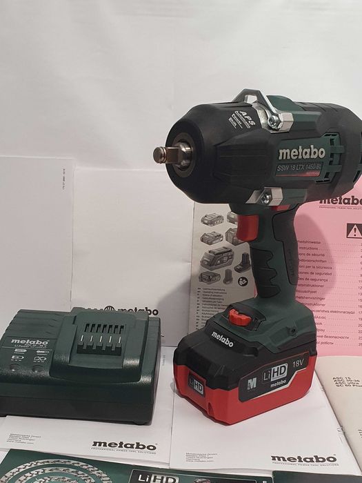 Komplet narzedzi METABO SSW 18 LTX 1450 BL bateria 18v 6,2ah ladowarka
