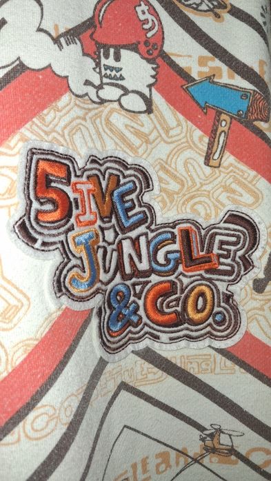 5ive jungle zip up hoodie hip hop rap