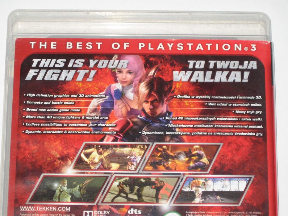 Tekken 6 PS3 Play Station 3xA! bdb! jak NOWA!