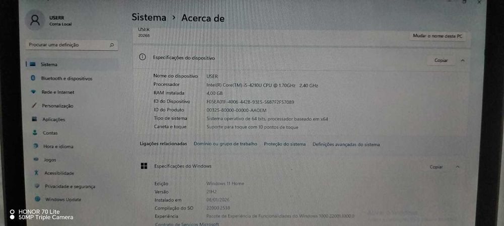LENOVO U330 COM TOUCH SCREEN