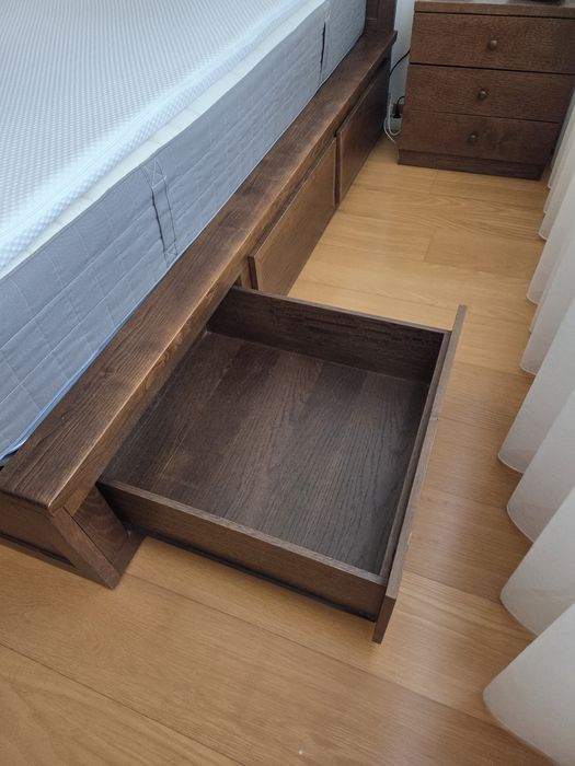 Cama Casal em Madira de Castanho 200×160