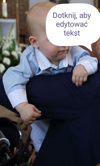 Strój na chrzest chłopiec  produkt pols