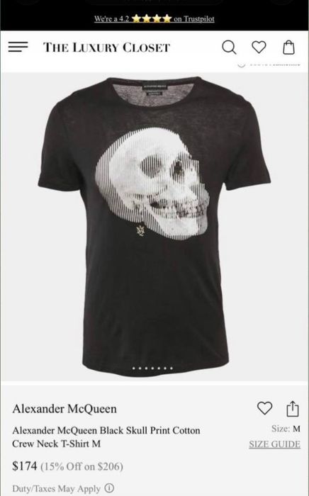 Фірмова футболка Alexander McQueen