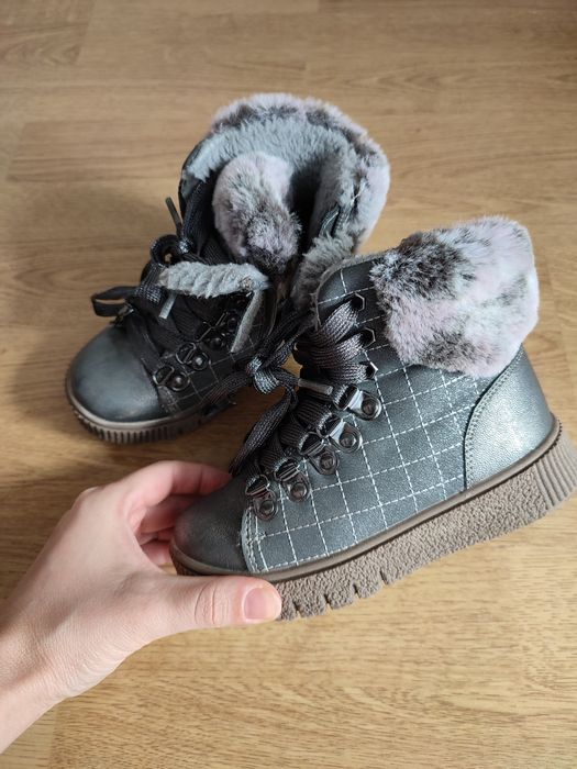 Buty zimowe botki traperki dziewczęce r.26