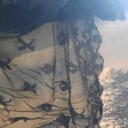 Véu preto muito antigo de ir à missa #