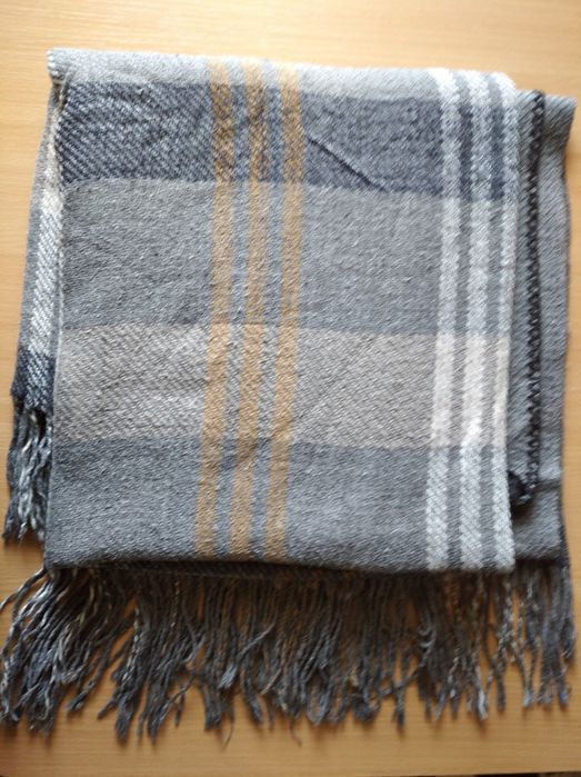 Пончо клетка, накидка