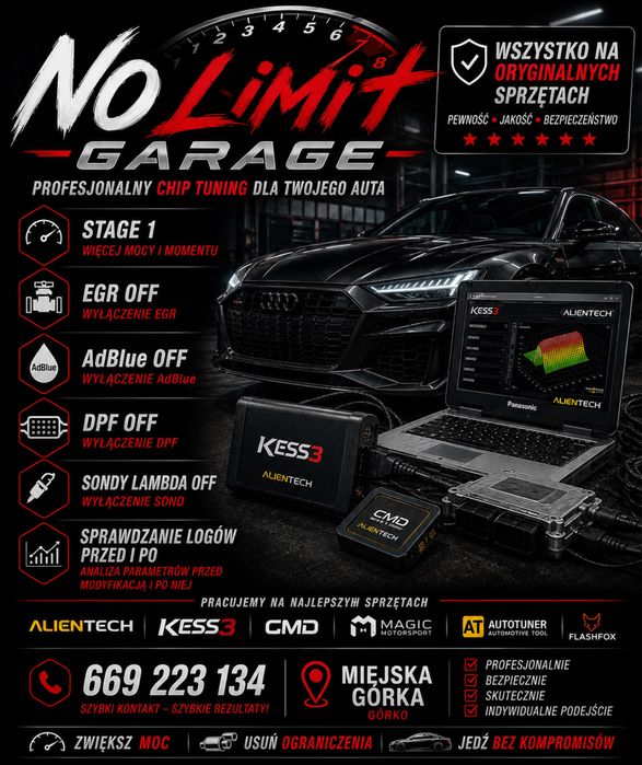 Chip tuning / optymalizacja ECU / diagnostyka silnika