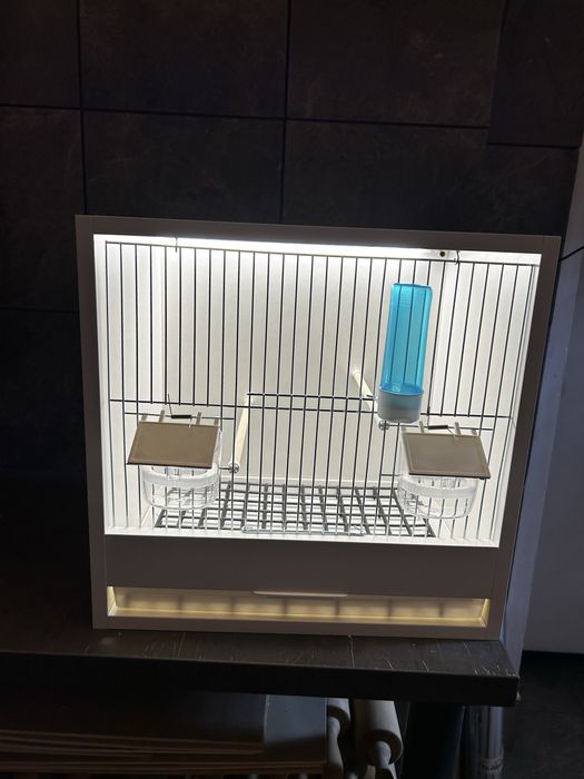 Klatka na ptaki kanarek amadyna zeberka biała