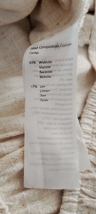 Spódnica długa len + wiskoza.