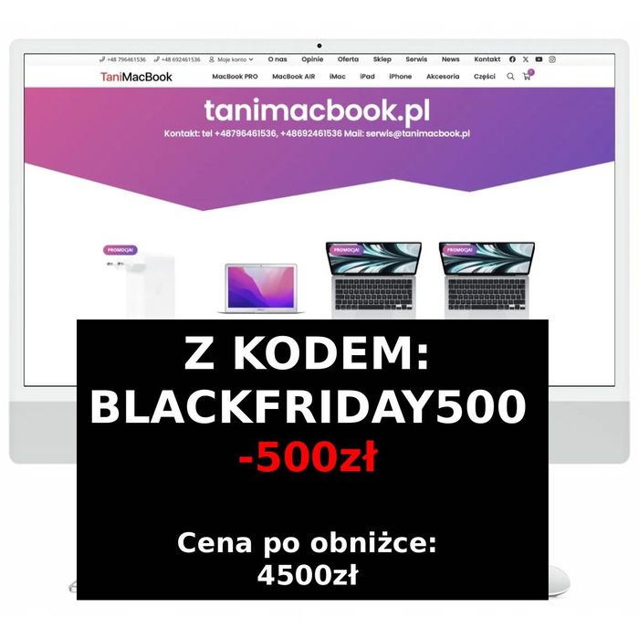 BLACKFRIDAY Apple iMac 24 M1 M3  16gb 1tb 512gb Nowy CPO