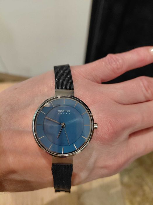 Bering Solar damski zegarek granatowy