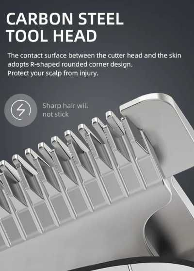 Maszynka do włosów - akumulatorowa - KEMEI - KM418 - 4szt