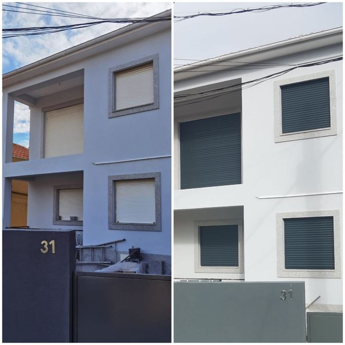 Persianas,estores e caixilharia.