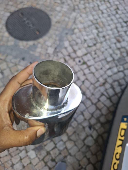 Ponteira de escape inox novo