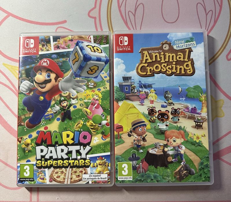 Vendo Jogos Animal Crossing e Mario Party Superstars (Preços na descrição)