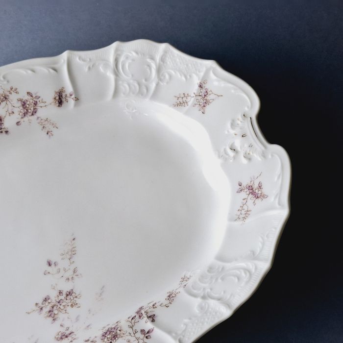 pirkenhammer xix wiek przepiękny półmisek porcelanowy