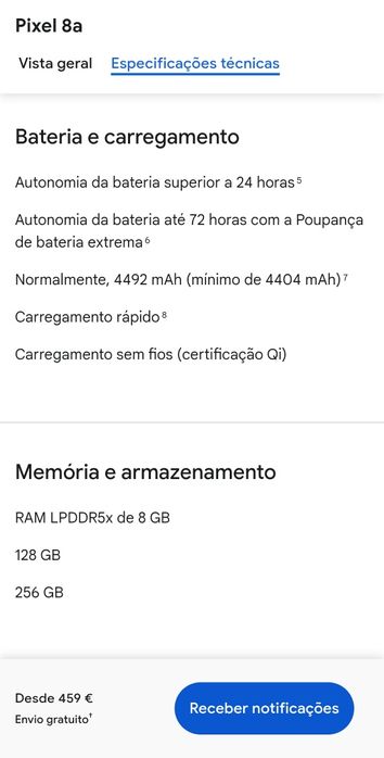 Google Pixel 8a 5G com Inteligência Artificial Super Potente