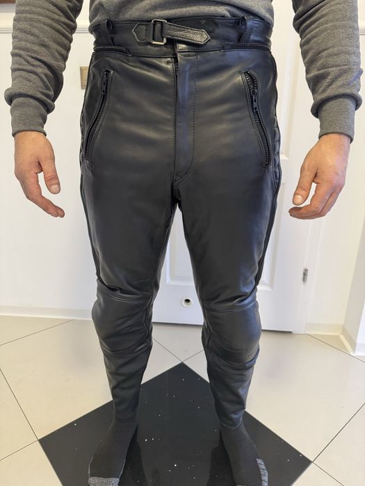 Spodnie skórzane męskie na motor