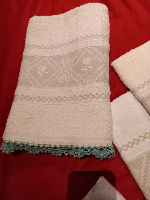 Conjunto de toalhas turcas para banho e mãos - Texteis Lar