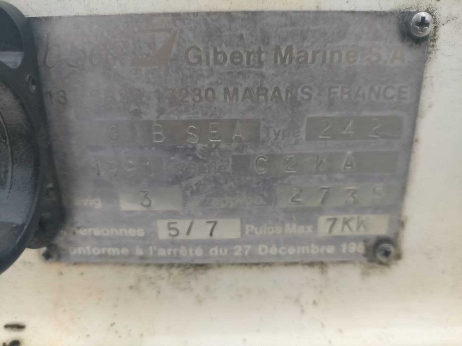 Яхта парусная GibSea 242