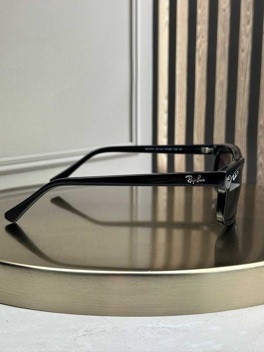 Сонцезахисні окуляри Ray-Ban RB2224 чорні, зелена лінза G15, поляризовані, прямокутні, чоловічі, оригінал