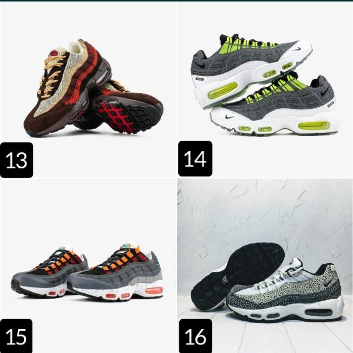 БЕЗ ПЕРЕДПЛАТИ‼️Кросівки Nike Air Max 95 / Corteiz / 36-46, Унісекс, ПРЕМІУМ