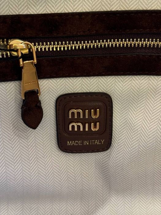 Сумка сумочка Miumiu suede beau міуміу замшева коричнева