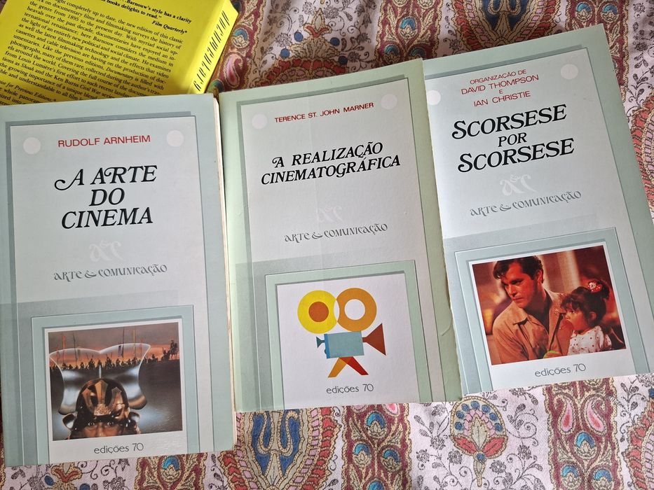 três livros de cinema coleção Arte e Comunicação realização Scorcese