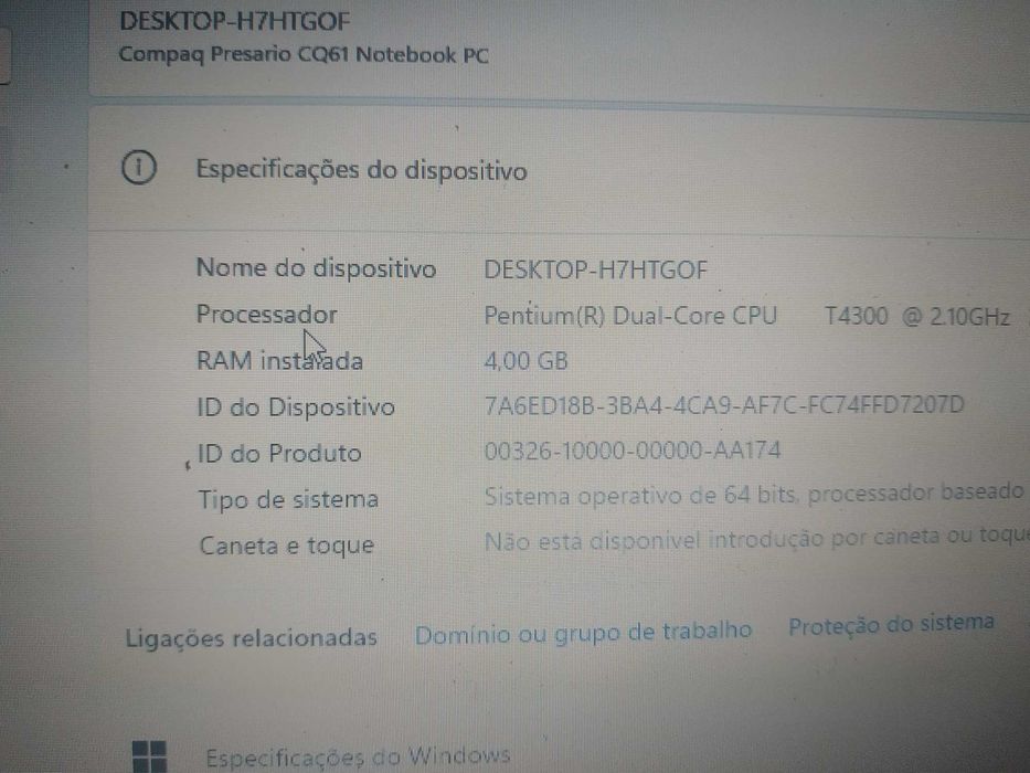 HP Compaq Presário CQ61-410ep
