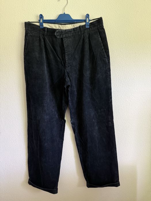 Calças de bombazine homem Jackerton, azul‑escuro, tamanho 46