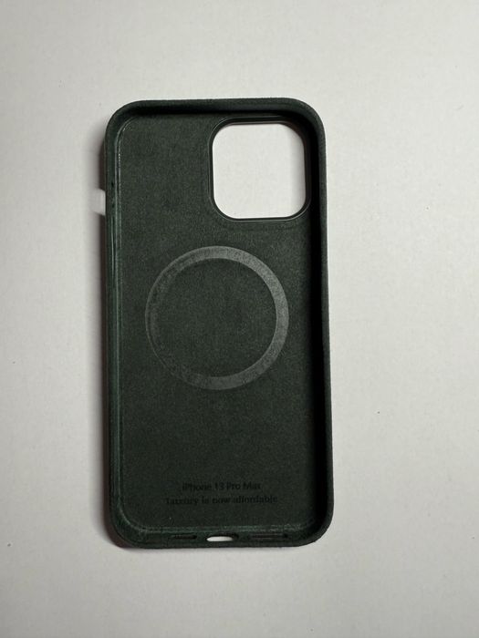 Case na iphone 13 promax zielony z alkantary Nobleskin