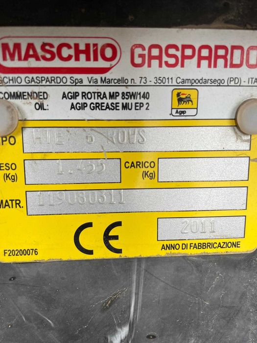 Siewnik do kukurydzy GASPARDO 6 rzędowy.