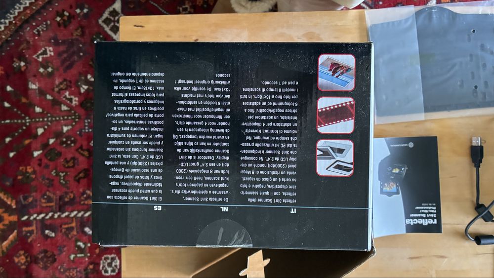 Scanner para slides e negativos