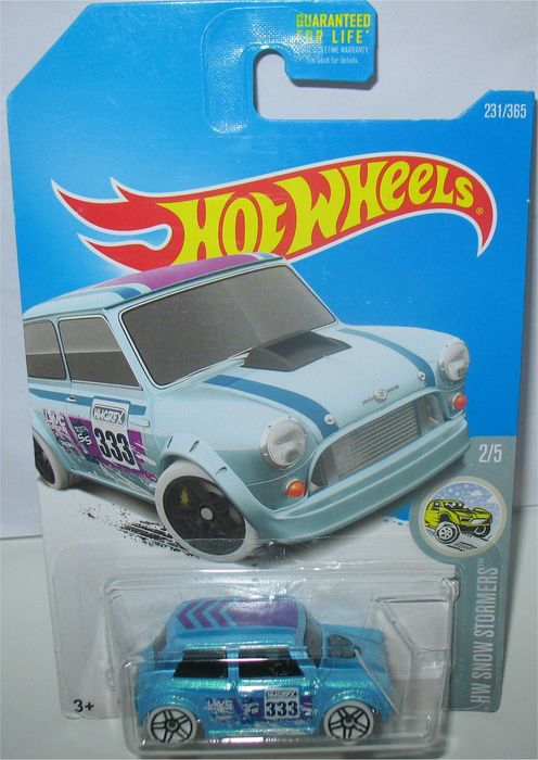 Hot Wheels - Morris Mini (azul claro longo - 2017)
