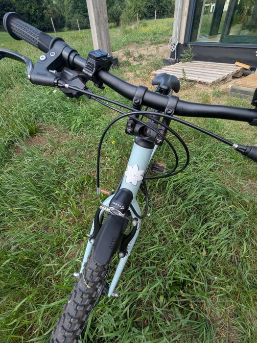 Rower 24 Cube Ella (lekki jak woom) damka miętowy dynamo, błotniki