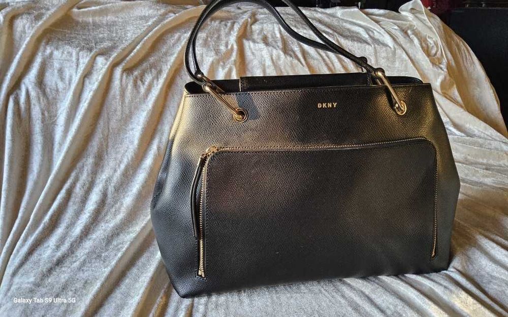 DKNY Bryant Park Saffiano Leather Satchel torba jak nowa