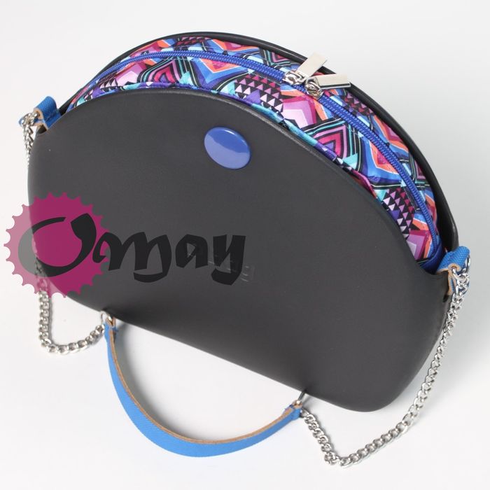 Niebieski organizer do OBAG MOON LIGHT mozaika chaber 2 kieszenie OMAY