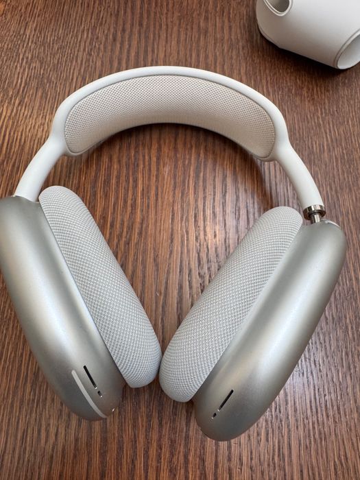 ORYGINALNE Apple AirPods Max Srebrne + etui Smart Case Białe + przewód