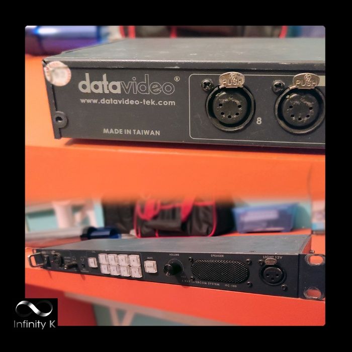 Datavideo ITC-100 Sistema de intercomunicação c/ fio p/ 8 utilizadores