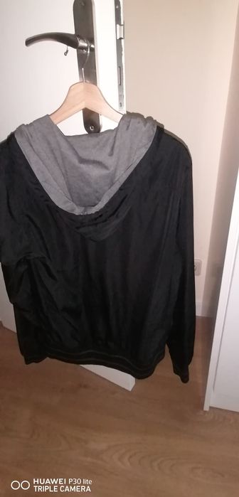 Blusão homem preto forrado