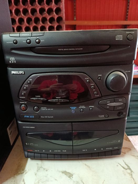 Aparelhagem som, com 2 colunas Philips