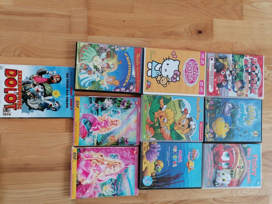 Bajki dvd Ben i Holly, Barbie, Hello Kitty