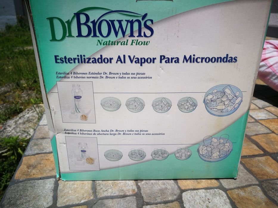 Esterilizador a vapor em microondas.