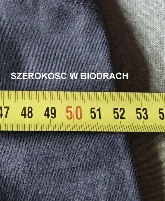 Petrol granatowe spodnie proste dresy nowe L/XL