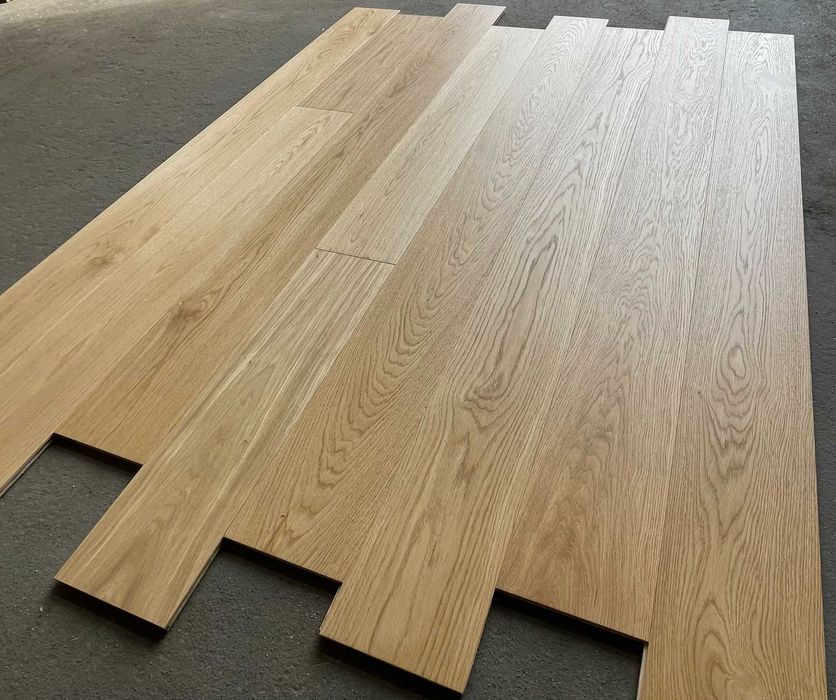 Podłoga Dębowa Deska Warstwowa Select 14x190 Lakierowana Poznań